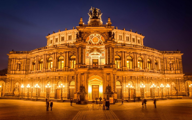 hd, dresden, building exterior, concrete, dusk, history, building, arts culture and entertainment, city, photography, architecture, incidental people, frauenkirche