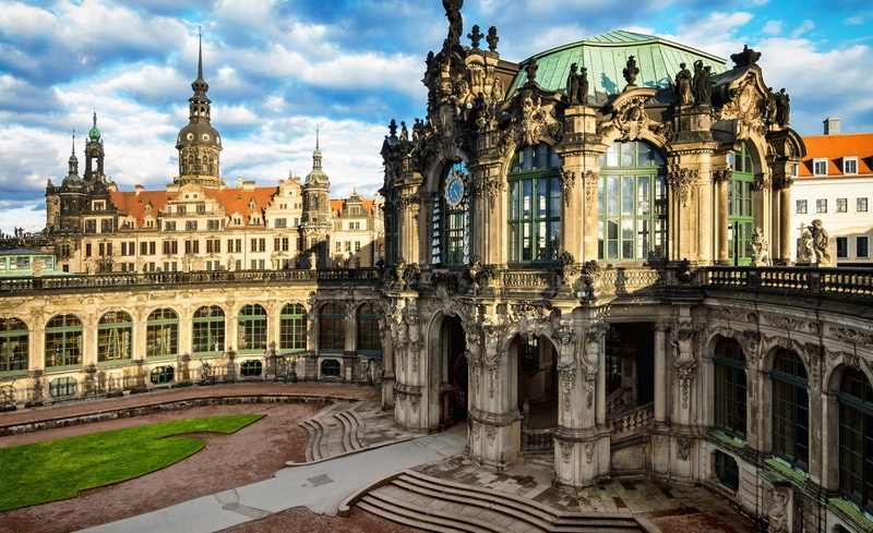 building exterior, day, sky, travel destinations, city, architecture, beige, built structure, 1080P, Germany, tourism, facade, concrete, old, the past