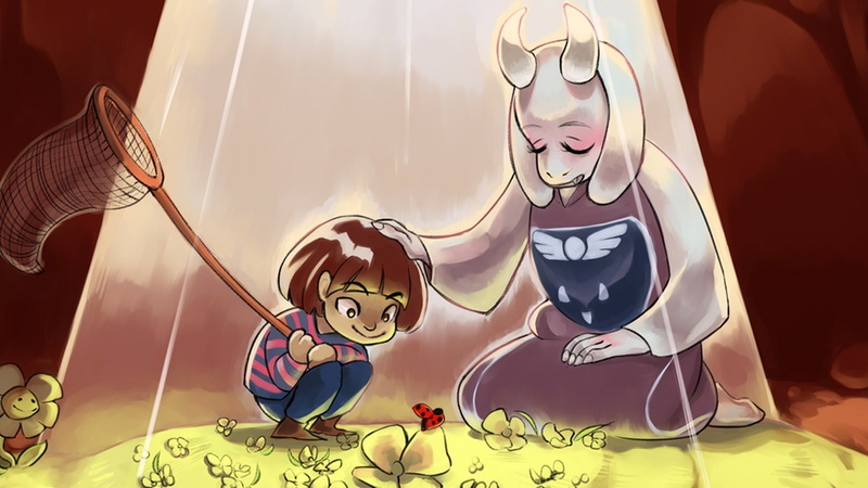 Frisk, Undertale, Toriel, 1080P