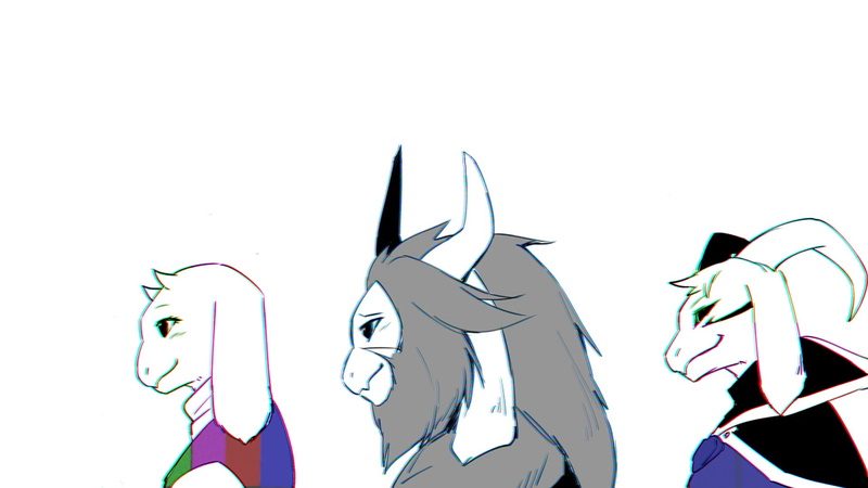 art and craft, Undertale, male likeness, Asgore Dreemurr, Toriel, sky, one person, studio shot, 1080P, human representation, nature, creativity, cut out