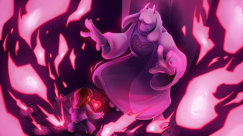 Frisk, Toriel, 1080P, Undertale
