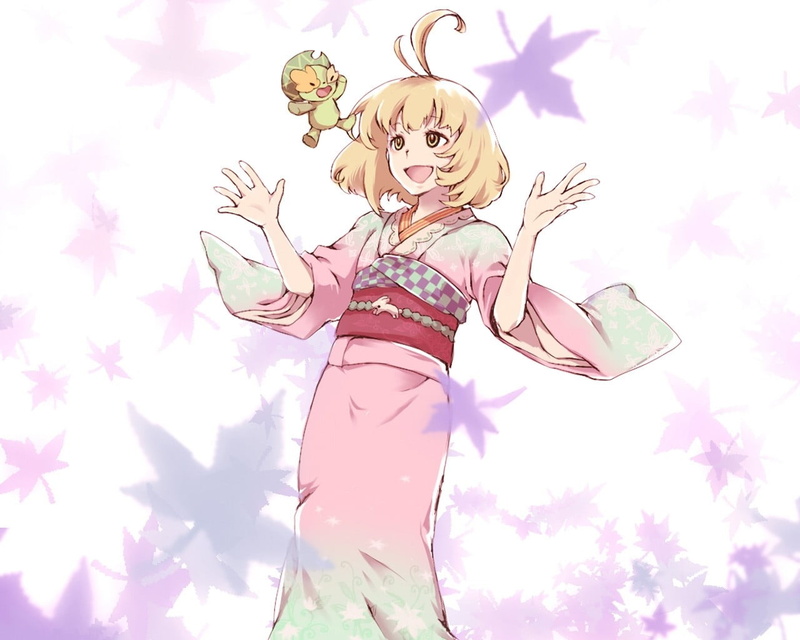 tree, flower, Joy, pink color, Kimono, Girl, growth, women, plant, Shiemi moriyama, young adult, hairstyle, front view, one person, nature, lifestyles