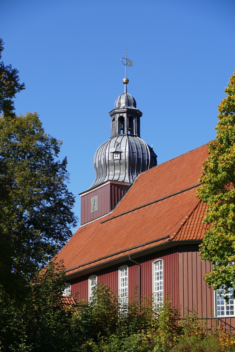 spire, belief, architecture, dome, day, no people, sky, 5K, religion, clock tower, plant, altenau, spirituality, outdoors, clear sky, tree, steeple, great