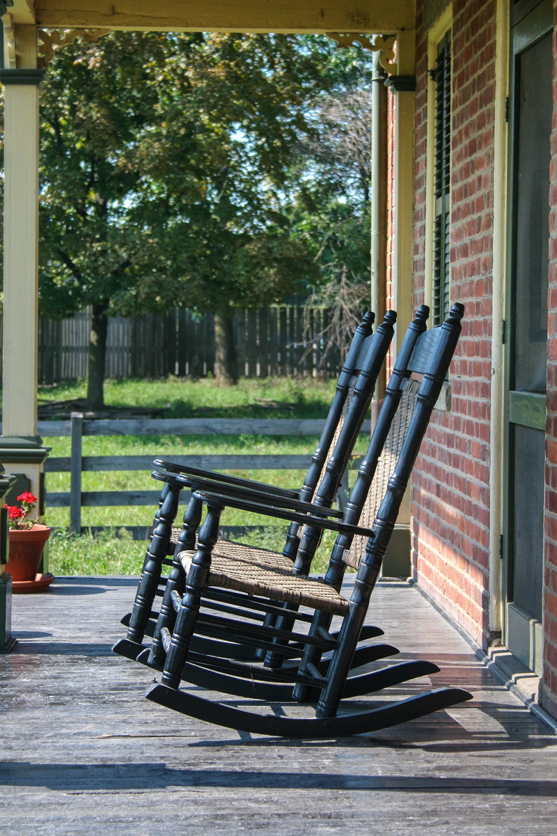 plant, shadow, built structure, no people, rocking chair, relax, country living, grass, tree, veranda, rocking chairs, day, footpath, rest, chair, outdoors