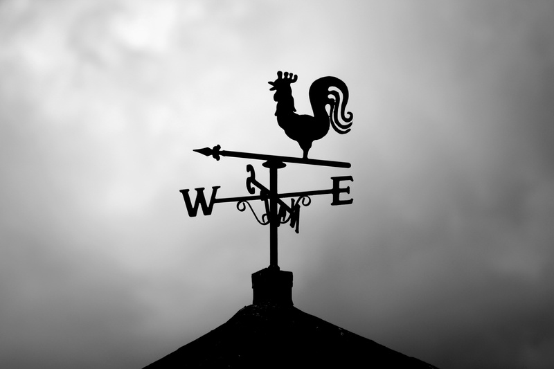 symbol, sky, black-and-white, wind, white, gloomy, communication, day, silhouette, representation, compass, 5K, cloud - sky, low angle view, guidance