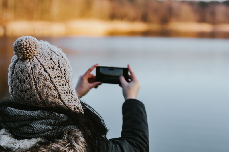 people, cold - Temperature, holding, dog, one Person, rear view, 5K, water, communication, outdoors, camera - Photographic Equipment, mobile Phone, activity