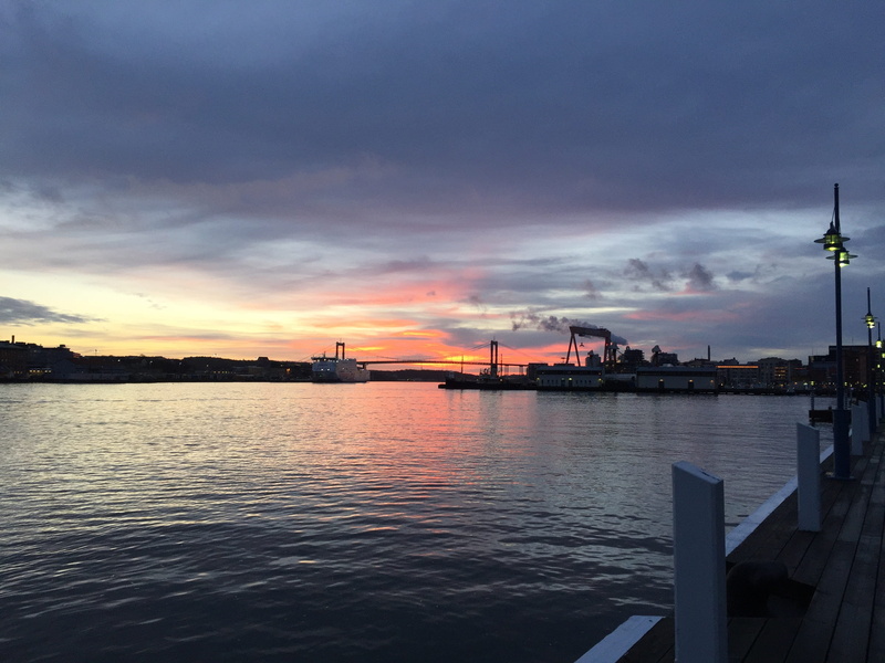 transportation, waterfront, cloud - sky, no people, gothenburg, 2K, reflection, scenics - nature, building exterior, sky, himmel, cloud, sunset, nature