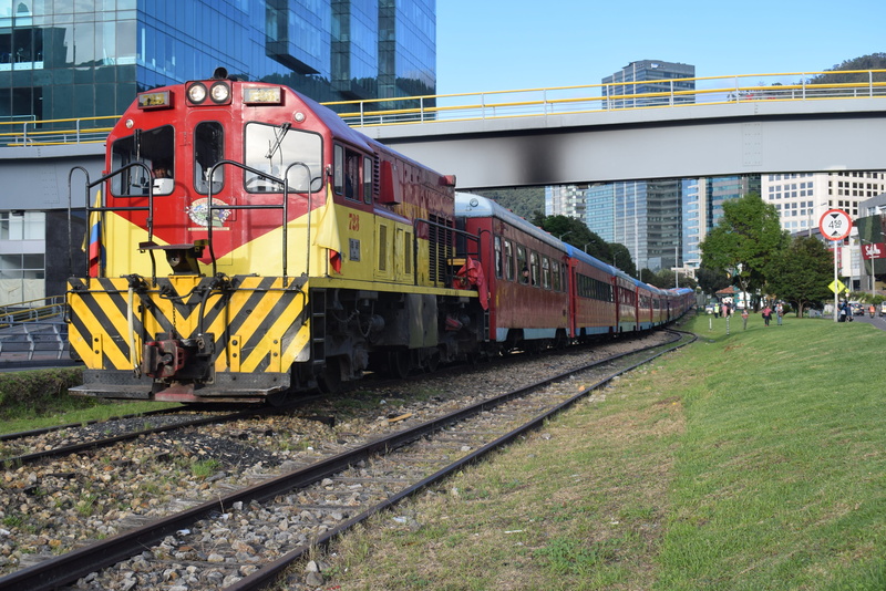 nature, outdoors, bogota, sky, train, day, no people, transportation, grass, train of the savanna, plant, built structure, building exterior, 4K, railroad track