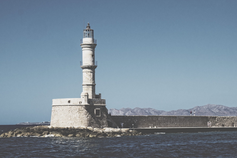 travel, waterfront, building exterior, clear sky, chania, travel destinations, guidance, 4K, sea, water, architecture, mountain, built structure, outdoors