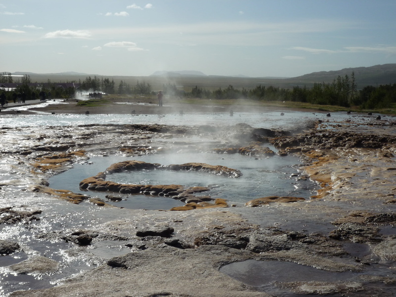 eruption, places of interest, environment, Geyser, haukadalur, tranquil scene, 2K, physical geography, boiling water, hot spring, outdoors, tranquility