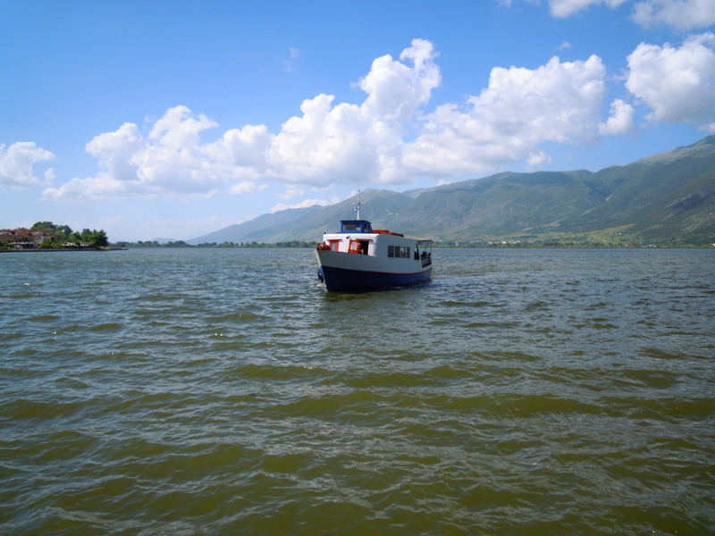waterfront, sea, Boat, non-urban scene, no people, tranquility, mode of transportation, tranquil scene, water, 4K, scenics - nature, Lake, Pamvotis, nautical vessel