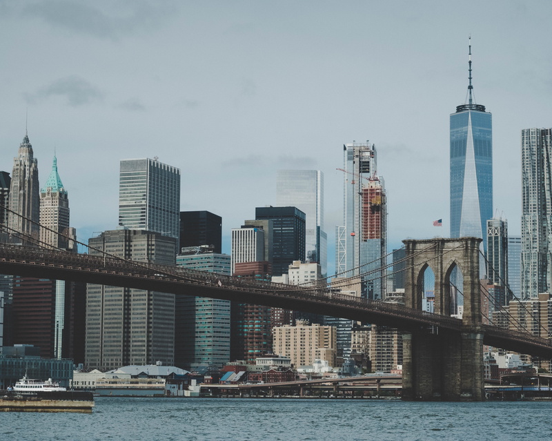 gray, water, daytime, tall - high, city, day, 4K, tower, skyscraper, building exterior, sky, brooklyn, york, office building exterior, architecture, new