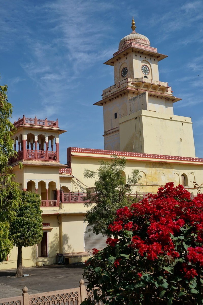 travel, clock, day, cloud - sky, outdoors, built structure, nature, tower, architecture, building exterior, city, city palace, plant, sky, india, building