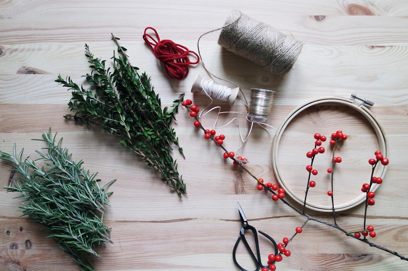 still life, food and drink, wood - material, plant, indoors, ring, high angle view, 2K, scissors, food, spool, art and craft, thread, nylon, leaves, frame