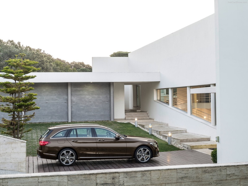 blue, mercedes, break, 720P, germany, brown, estate, bleue, 1204, c classe, marron
