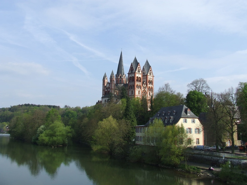 history, building exterior, Limburg, architecture, castle, Church, place of worship, famous, river, abbey, sky, atmospheric, the past, Dom, nature, lahn