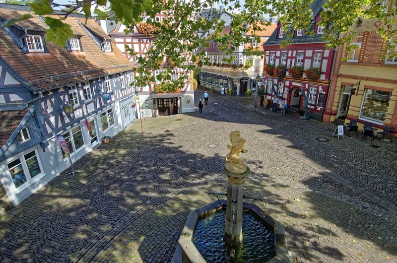sunlight, residential district, building exterior, hesse, architecture, built structure, water, nature, high angle view, no people, germany, facade, 8K