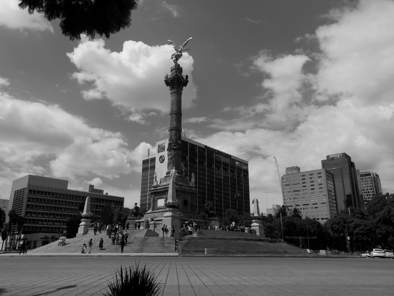 famous Place, incidental people, photo, nature, built structure, Federal District, grayscale, urban, financial district, city, office building exterior
