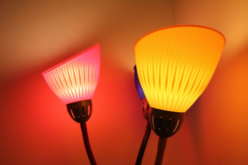 united states, lamp, no people, indoors, three objects, red, glowing, light, 5K, electricity, lighting equipment, rockford, group of objects, yellow, retro