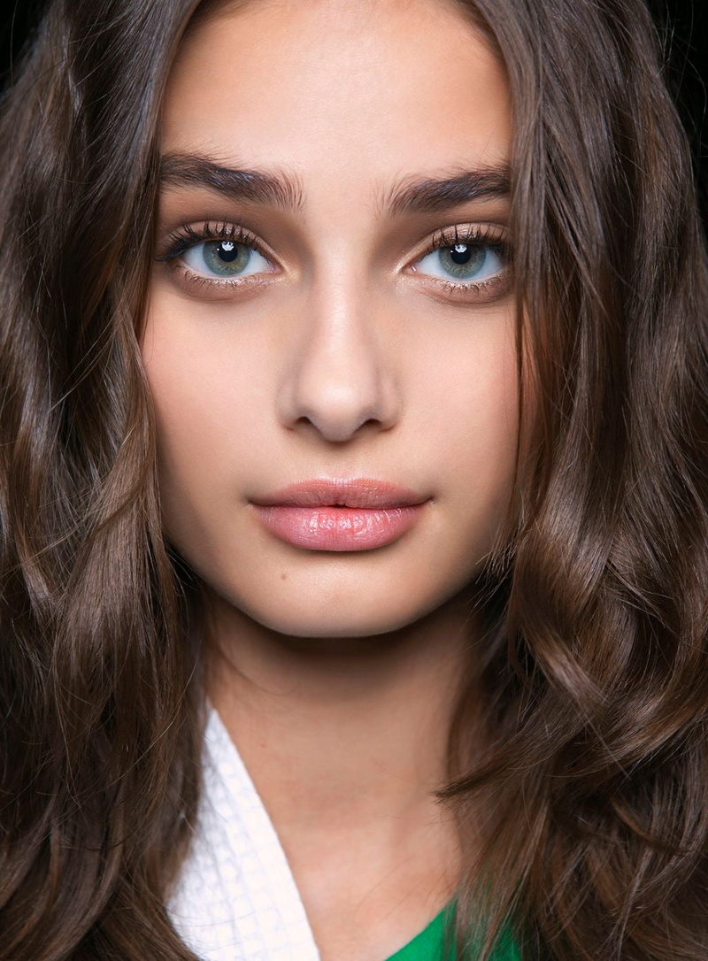 closeup, green eyes, face, brunette, 720P, Taylor Hill, women, looking at viewer, model, long hair, dark hair