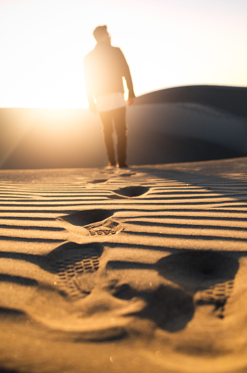 golden hour, sky, sand dune, day, real people, dune, oceano dune, full length, silhouette, brown, man, desert, selective focus, golden, 4K, footpath, hill