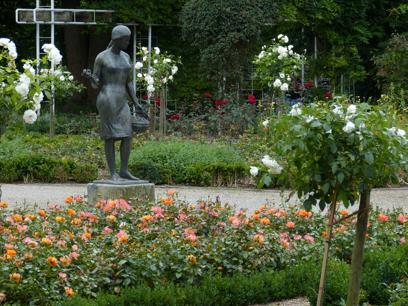 park, flower, freshness, 4K, flowering plant, sculpture, plant, art and craft, day, human representation, rheda-wiedenbrück, beauty in nature, north rhine westphalia