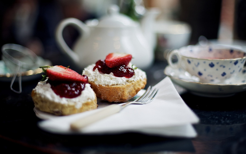 cookies, strawberry, morning, love, filling, good, breakfast, food, 1080P