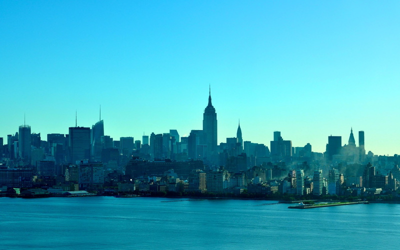 2K, animals, new, skyscrapers, sunrise, clear, york, architecture, beautiful, good, morning