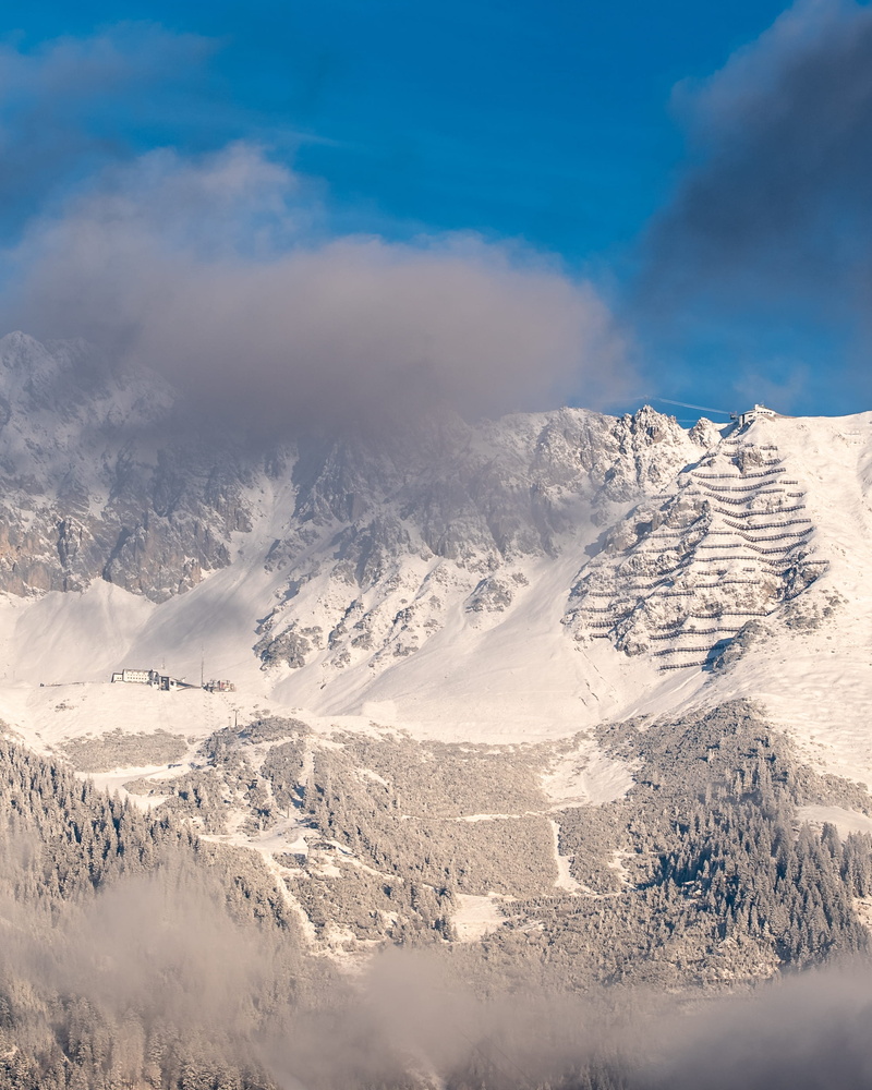 peak, mountain, nordkettenbahn, tranquil scene, environment, range, day, plant, snow, daytime, non-urban scene, grey, no people, ice, tree, nature, cold temperature
