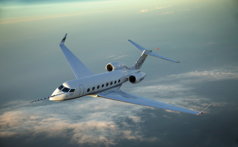 Gulfstream, flying, sky, no people, private airplane, journey, motion, g, transportation, aerospace industry, mode of transportation, commercial airplane
