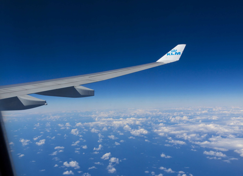 motion, aerial view, transportation, klm, mode of transportation, nature, commercial airplane, business, 4K, day, no people, cloud - sky, sky, blue, above