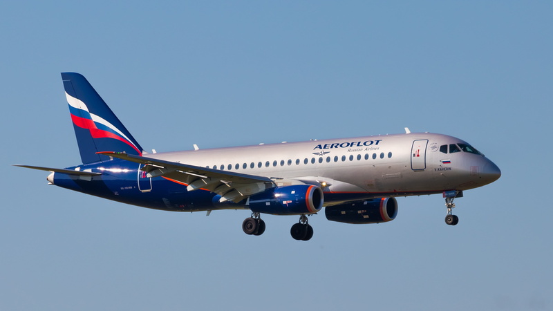4K, Sukhoi Superjet 100, 100-95B, Aeroflot