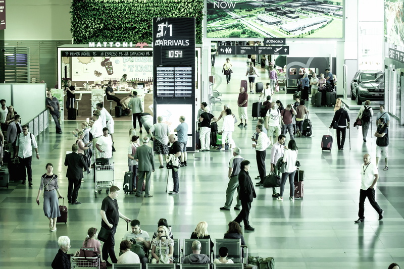 arrival, group of people, architecture, people, public transportation, blurred motion, airport, women, passenger, men, motion, transportation, airport departure area