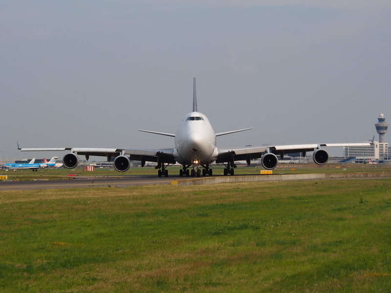 nature, land, mode of transportation, transportation, jumbo, 747, clear sky, luxury, airplane, airport, day, grass, airport runway, aircraft, schiphol
