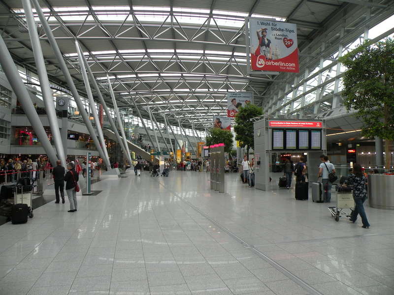 ceiling, waiting, germany, people, international airport, inside, interior, architecture, clock, built structure, men, building exterior, transportation
