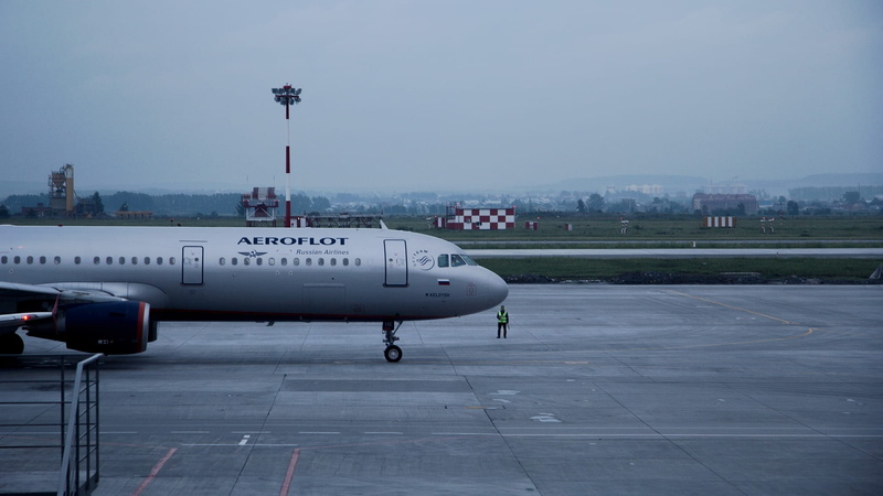 architecture, aerospace industry, road, commercial airplane, day, travel, stationary, journey, nature, runway, mode of transportation, airline, aeroflot