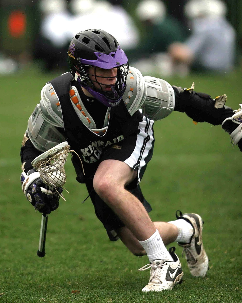 net, athlete, outdoors, lacrosse, american football - sport, high school, competition, lax, activity, grass, sports helmet, purple, playing, athletic, american football - ball