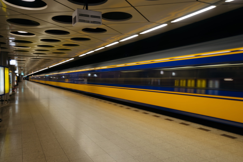 blurred motion, schiphol airport, transportation, long exposure, yellow, architectural column, subway station, station, architecture, public transportation