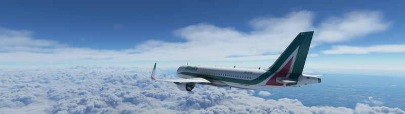 flying, flight simulator, 5K, Airbus A320, sky, clouds