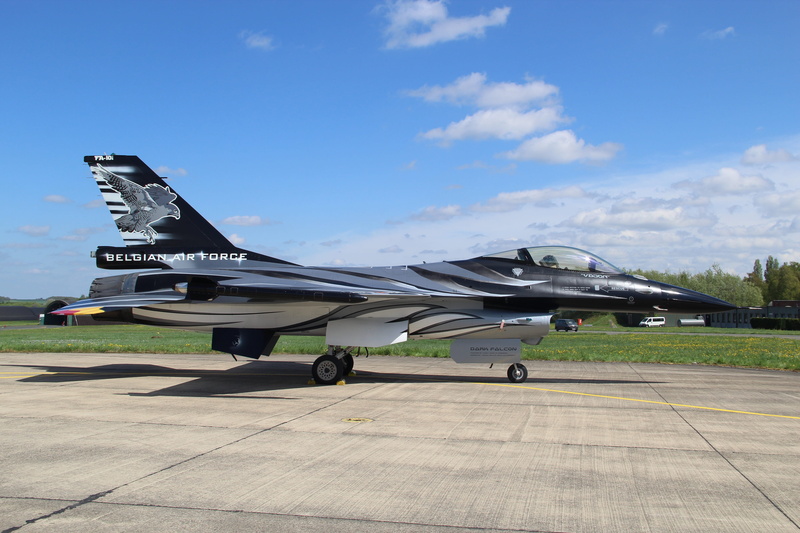 day, belgium, outdoors, sunlight, no people, nature, vliegterrein, transportation, dark falcon, f16, airfield, fighter, plane, side view, air force days