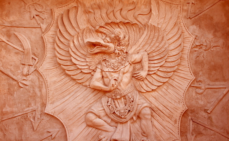 close-up, carving, garuda, mural, Photography, full frame, outdoors, ornate, spirituality, hd, Orange, detail, no people, representation, 2K, human representation