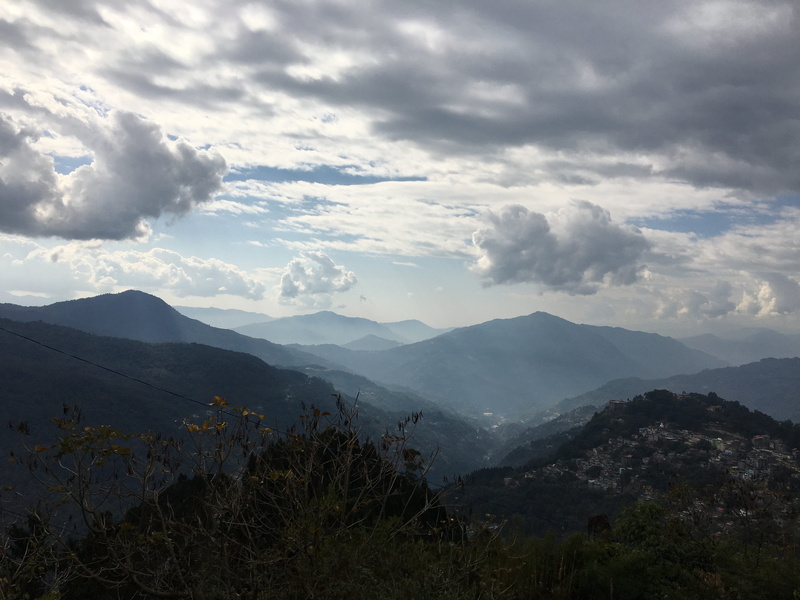 sunny, hill, environment, beauty in nature, mountain peak, gangtok, tranquility, vacation, range, remote, idyllic, blue, majestic, land, tourism, landscape