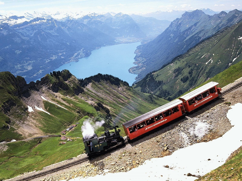 engine, beauty in nature, on the move, outdoors, mode of Transport, public transportation, scenics, railroad Track, mountains, track, railroad Car, station