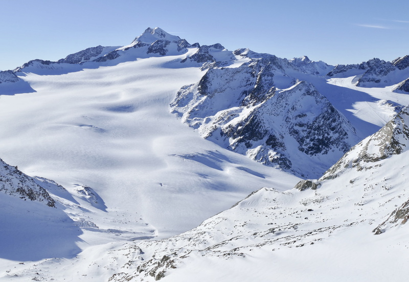 cold temperature, beauty in nature, tranquility, scenic, 4K, mountain landscape, sky, white color, ötztal alps, ötztal, glacier, no people, tyrol, environment