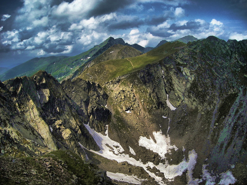 cloud - sky, nature, non-urban scene, mountain range, tranquil scene, geology, landscape, transylvania, physical geography, rock, mountain, no people, scenics - nature