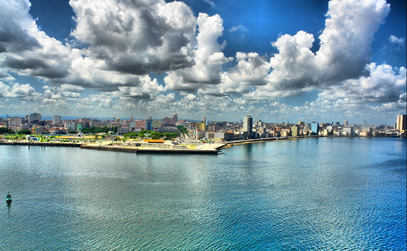 financial district, stratus, office building exterior, no people, cloud - sky, water, day, Waterfront, outdoors, cityscape, 4K, landscape, architecture