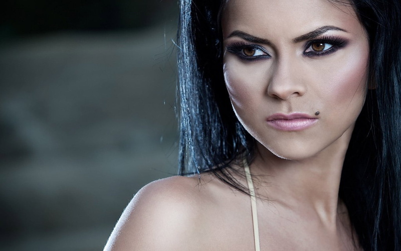 Romanian, singer, brunette, Inna, long hair, 720P, women