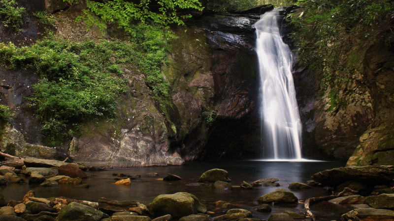 motion, scenics - nature, power, water, beauty in nature, rock formation, long exposure, power in nature, flowing, solid, outdoors, rainforest, nature beauty desktop hd images 2560x1440