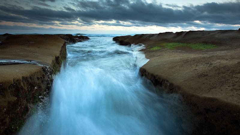 nature, flowing water, travel destinations, nature beauty desktop hd images 2560x1440, scenics - nature, sea, 2K, rock - object, long exposure, water