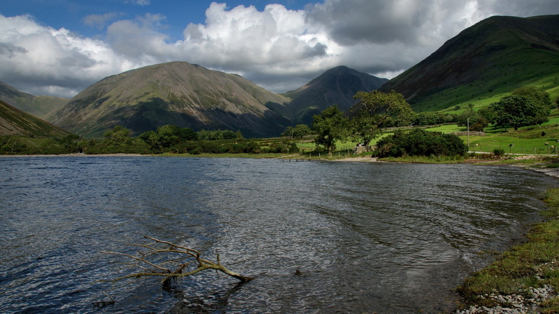 mountain, tree, beauty in nature, lake, plant, non-urban scene, sky, day, download nature  pack 2560x1440, water, tranquility, no people, cloud - sky, 2K